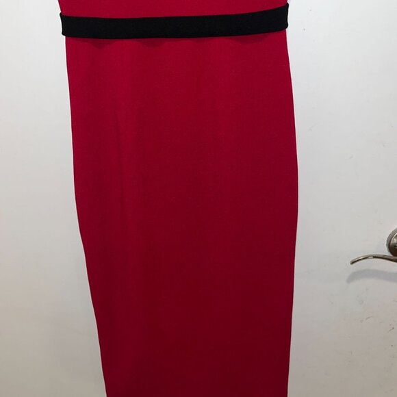 Dress The Populaion Emma Spaghetti Body-Con Dress in Red Wome XS - Picture 4 of 11